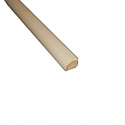 Prefinished Carriage House White Ash Hardwood 1/2 in thick x .75 in wide x 78 in Length Shoe Molding